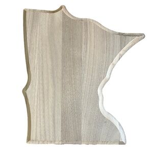 Minnesota State MN Wood Cut Out Wall Art Plank DIY Crafts Decoration Rustic